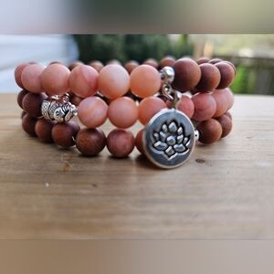 Aventurine & Sandalwood Bracelet Stack